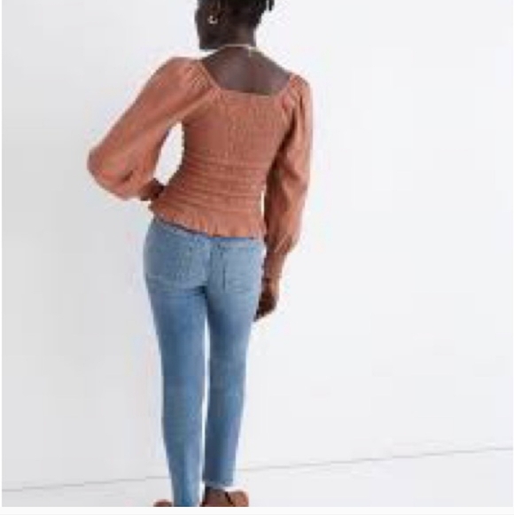 Madewel Lucie Bubble-Sleeve Smocked Top - Picture 7 of 7